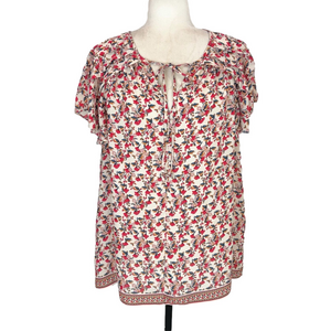 Max Studio floral blouse